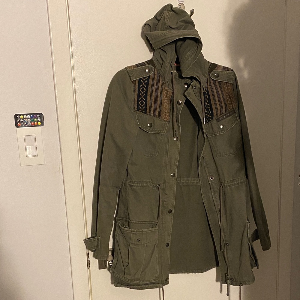 Olive Green Hooded Women’s Jacket